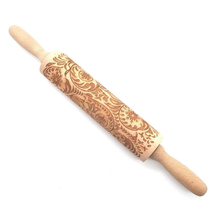 Christmas Wooden Rolling Pin