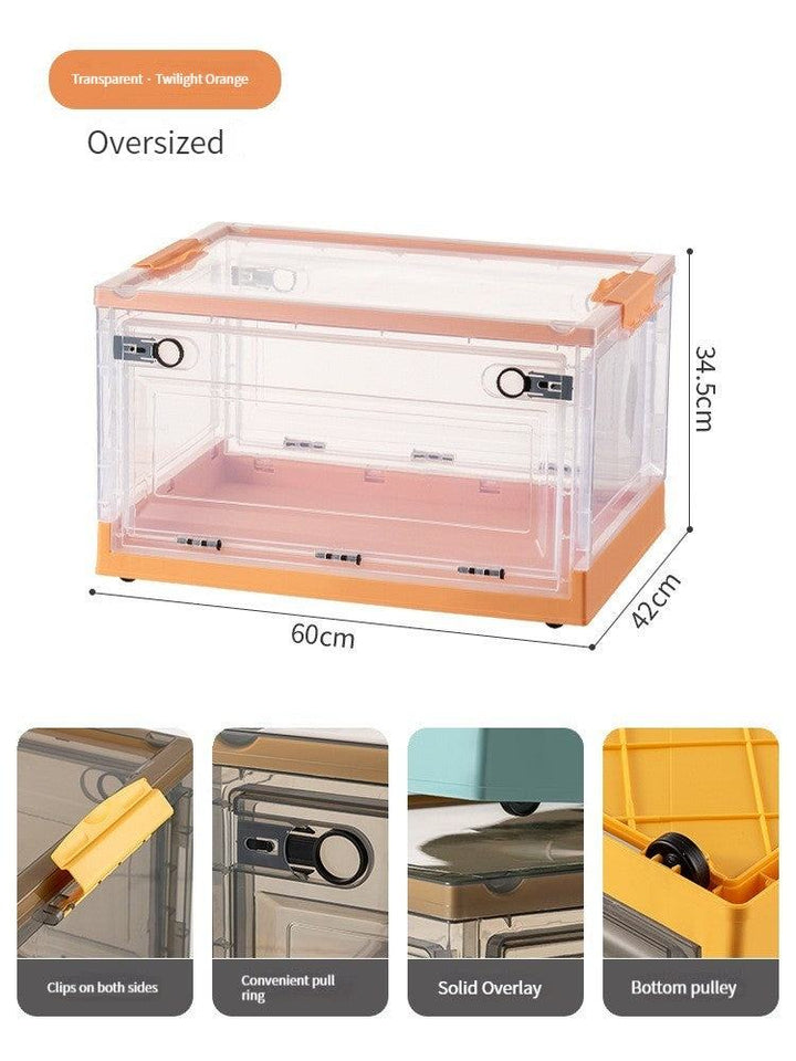 Mylovyhome Transparent Folding Plastic Box