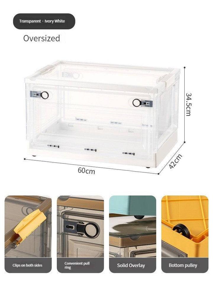 Mylovyhome Transparent Folding Plastic Box