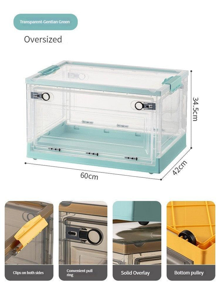 Mylovyhome Transparent Folding Plastic Box