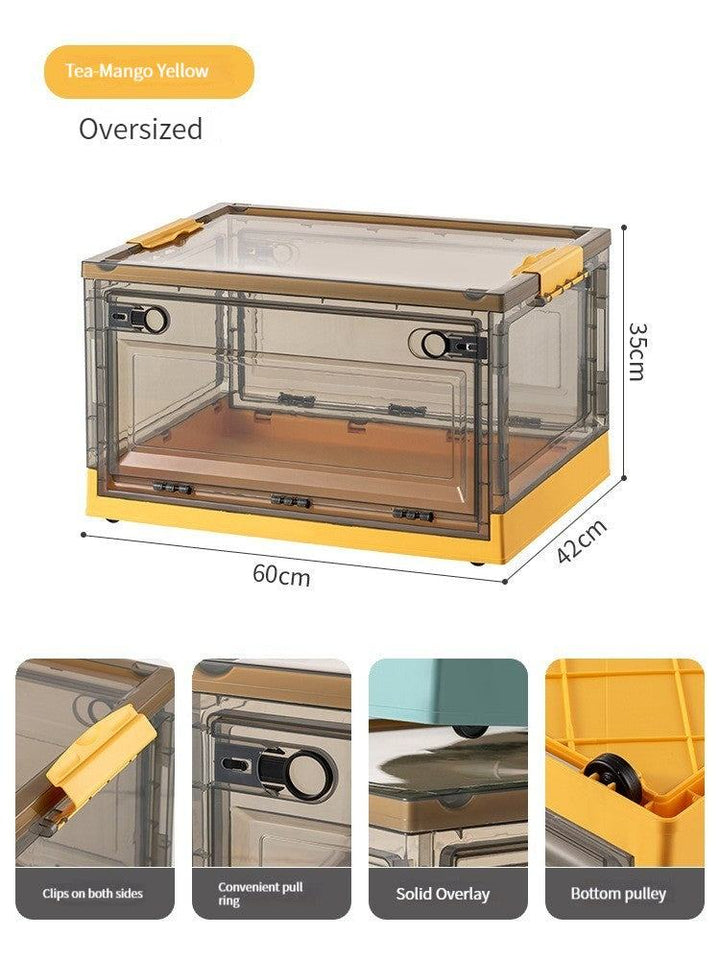 Mylovyhome Transparent Folding Plastic Box