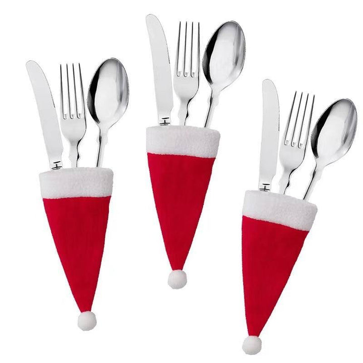 Christmas Knife And Fork Cover Set