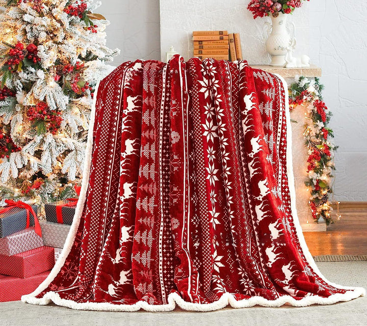 Christmas Sofa Cover Blanket 