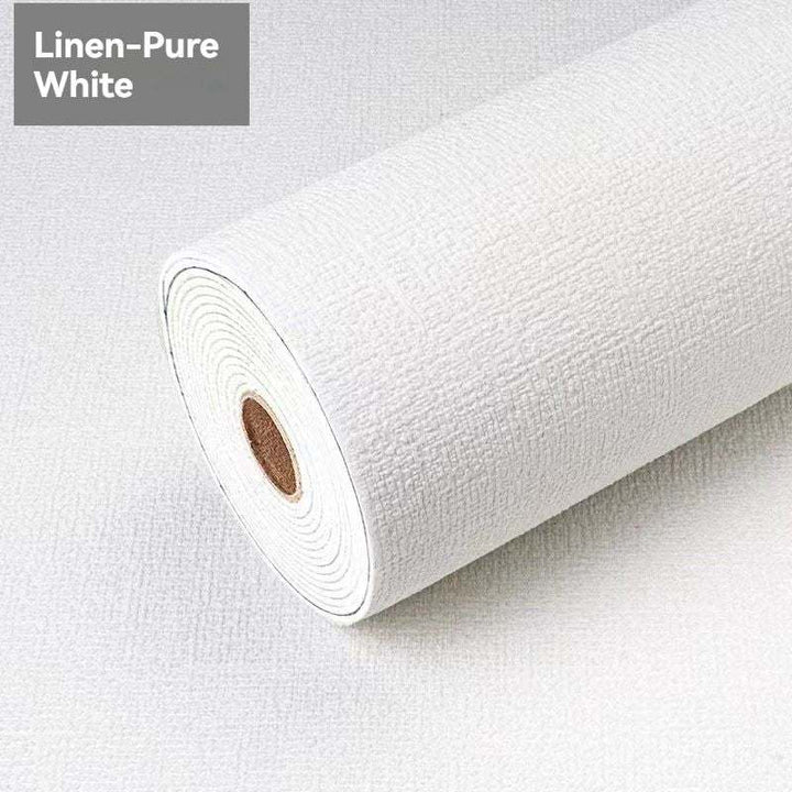 Mylovyhome - Linen Aluminum Film Wallpaper