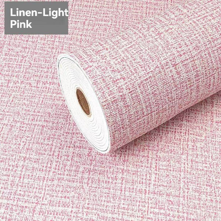 Mylovyhome - Linen Aluminum Film Wallpaper