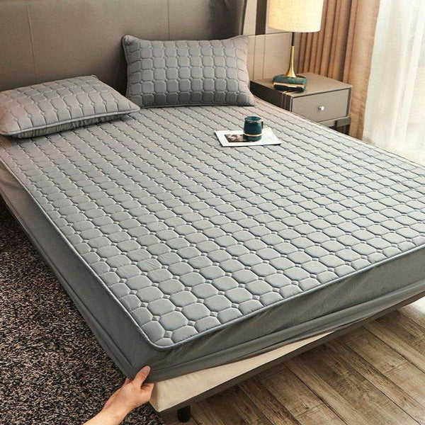 Mylovyhome Solid Color Patterned Bedsheet