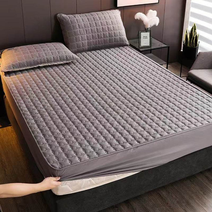 Mylovyhome Solid Color Patterned Bedsheet