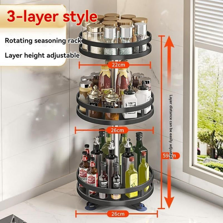 Mylovyhome Rotating Multi Story Kitchen Shelves