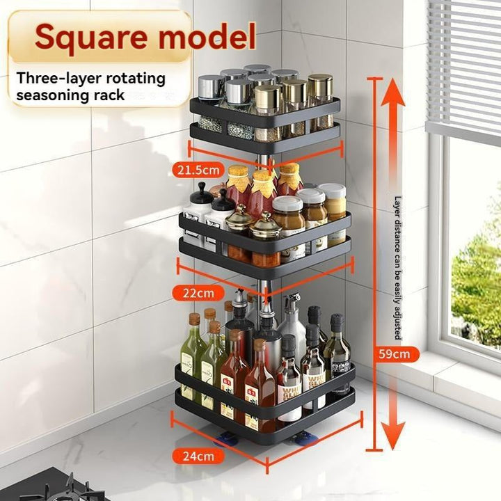 Mylovyhome Rotating Multi Story Kitchen Shelves