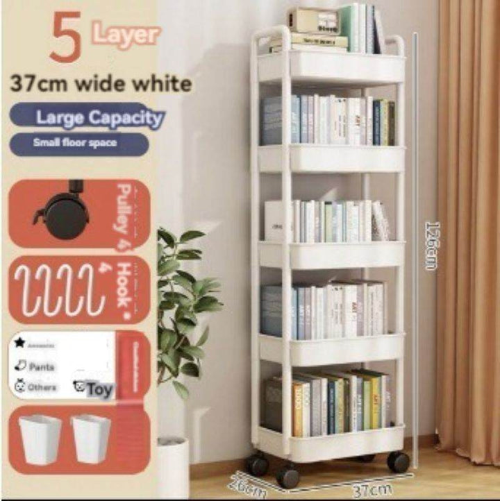 Mylovyhome Magazines Books Stand with Wheels