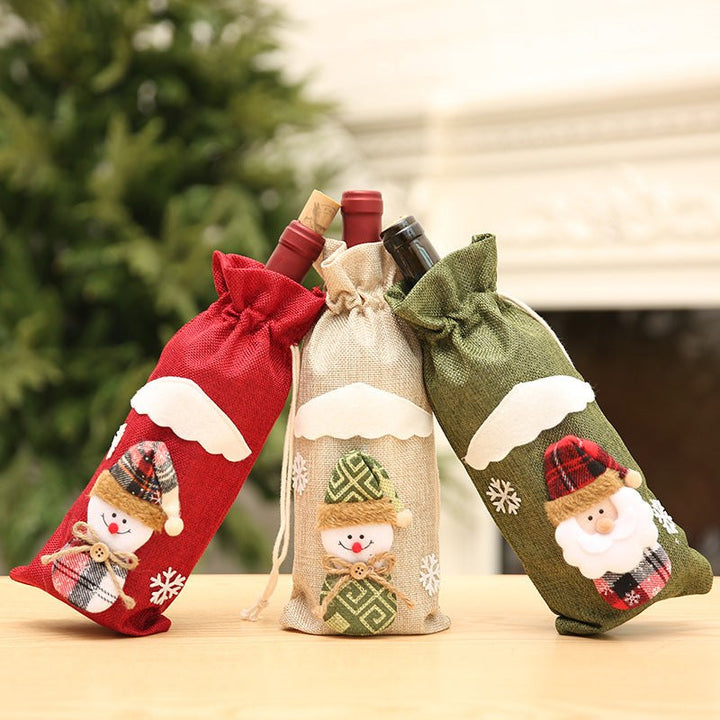 Decorative Christmas Wine Set