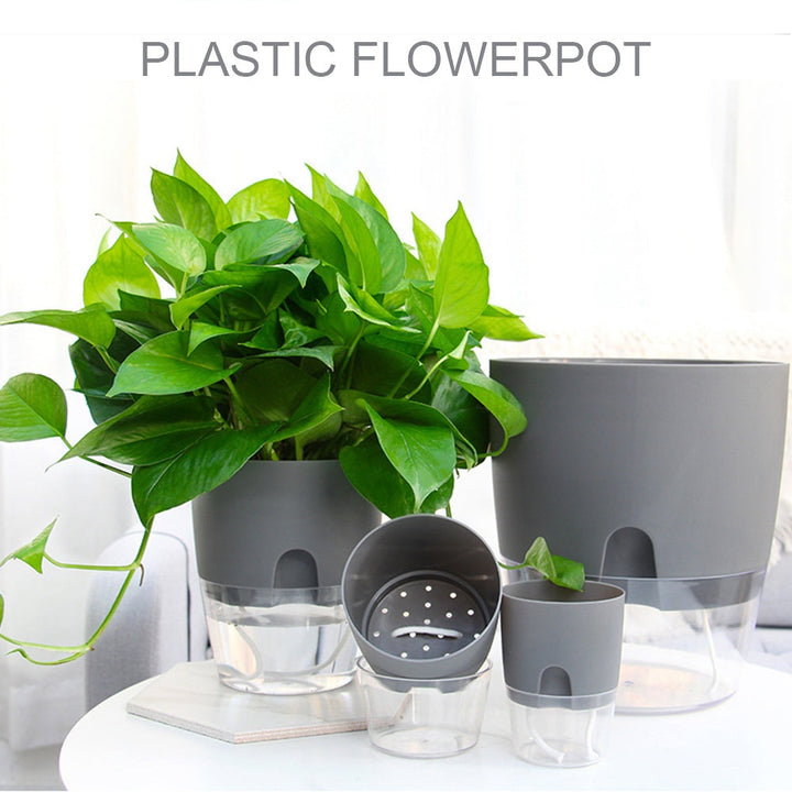 Mylovyhome - Transparent Plastic Flowerpot